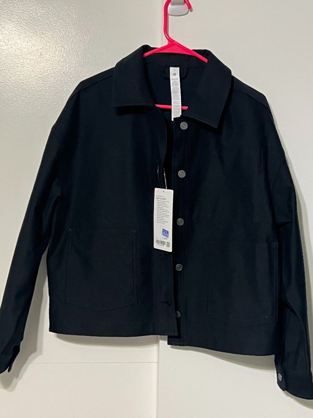 Lululemon Easy Five Black Twill Jacket NWT